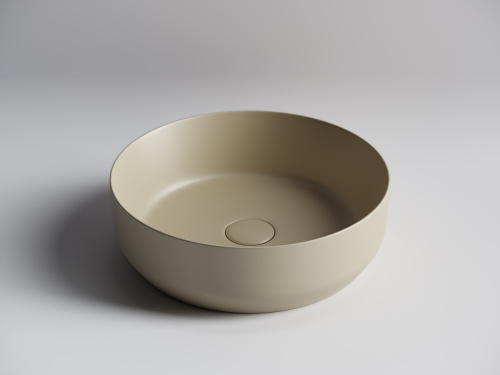 Раковина из сантехнического фарфора Ceramica Nova ELEMENT 39 см CN6022MC накладная цвет капучино матовый - фото 3