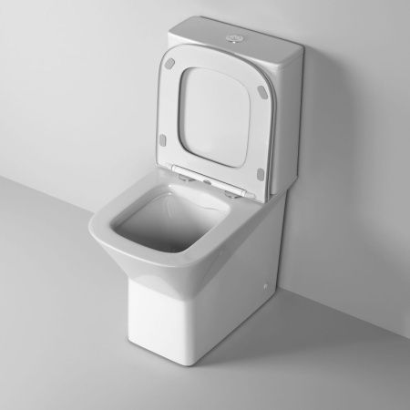 Унитаз напольный с бачком Grossman Cristal GR-4471S белый с сиденьем микролифт безободковый каскадный смыв