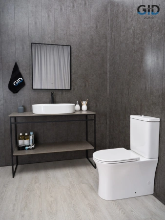 Раковина керамическая Gid Lago 51203 60х40 накладная цвет белый без отверстий под смеситель