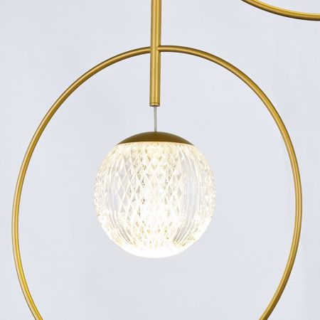 Светильник подвесной Delight Collection Elliot Diamante (Еллиот Диаманте) MD21001043-3A gold