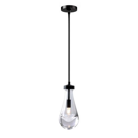 Светильник подвесной Delight Collection Raindrop (Раиндроп) MT9093-1H black brushed gold