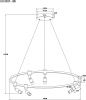 Люстра подвесная Arte Lamp Ring (Ринг) A2186SP-1BK