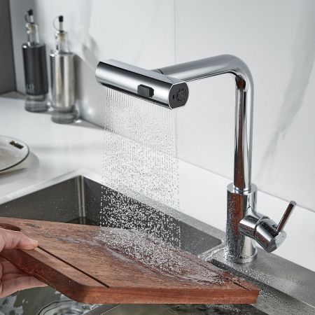 Смеситель для кухни Raffine F203 на мойку хром