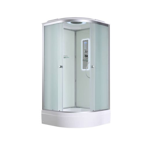 Душевая кабина AvaCan D D3080LED 80х80 четверть круга с крышей ориентация универсальная