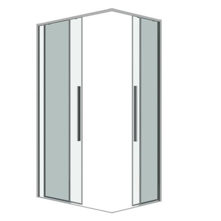 Душевой уголок Grossman Galaxy 300.K33.01.9070.10.00 90х70 стекло прозрачное профиль хром без поддона