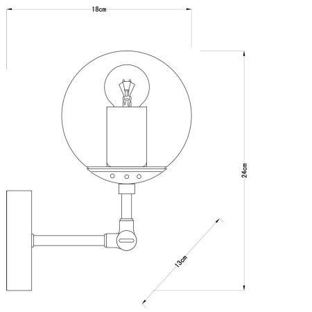 Спот Arte Lamp Bolla (Болла) A1664AP-1CC