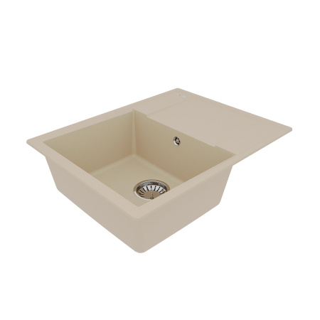 Кухонная мойка LeMark Imandra 640 9910020 64х50 цвет бежевый поверхность матовая