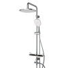 Душевая стойка Dorff Prime D0740000 настенная цвет белый/хром