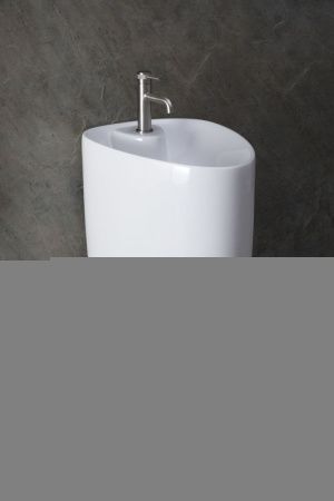 Раковина керамическая Allen Brau Infinity 4.21015.20 60х40 напольная цвет белый 1 отверстие под смеситель