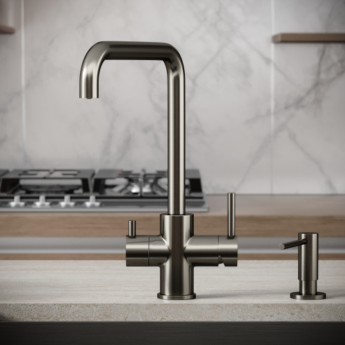 Смеситель для кухни Sancos Vela SC4013GG на мойку вороненая сталь - фото 4