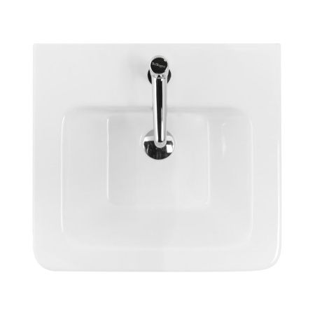 Раковина керамическая BelBagno Urban 12050-KL 50х50 накладная цвет белый 1 отверстие под смеситель