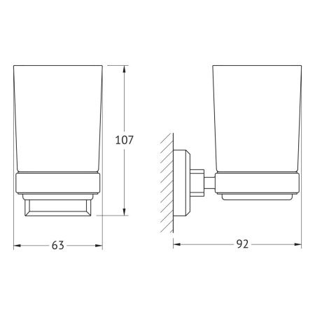 Стакан Artwelle HAGEL 9921A