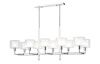 Люстра на штанге Crystal Lux Maestro (Маестро) MAESTRO SP-PL10 L1100 CHROME