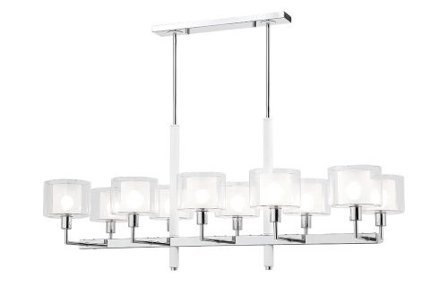 Люстра на штанге Crystal Lux Maestro (Маестро) MAESTRO SP-PL10 L1100 CHROME - фото 2
