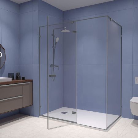 Душевой уголок RGW Stilvoll 353204058-110 150х80 стекло прозрачное профиль сатин без поддона