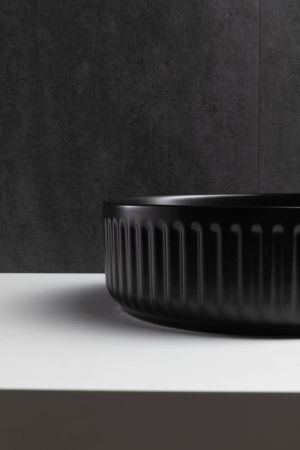 Раковина керамическая Allen Brau Fantasy 4.11032.31 40х40 накладная цвет черный без отверстий под смеситель