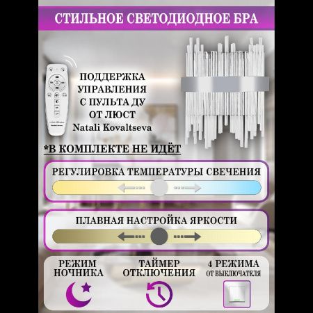 Светильник настенный Natali Kovaltseva Tempio (Темпио) LED LAMPS 81119/1W