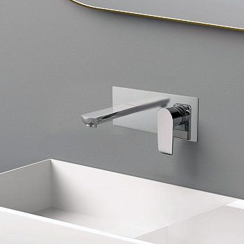 Смеситель Vincea Esse VBFW-1E1CH настенный хром без термостата