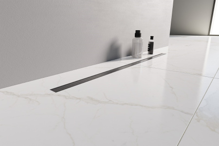 Душевой лоток New Trendy GUNMETAL BRUSHED OL-0092 напольный