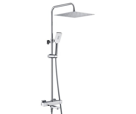 Душевая стойка WasserKRAFT A19901 настенная цвет хром с термостатом
