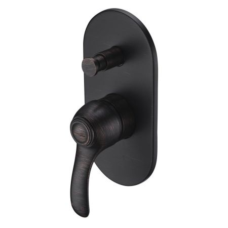 Смеситель для ванны и душа Wasserkraft Isar 1300 1361 встраиваемый в стену бронза