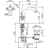 Смеситель Cisal Victorian VT00051021 на раковину хром
