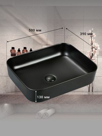 Тумба с раковиной Sintesi STL.W7024_SIN-LVB-APP-409BM 60х60 подвесная цвет белый