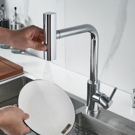 Смеситель для кухни Shevanik S263 на мойку хром