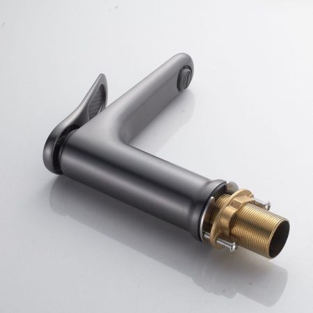 Смеситель Shevanik S4701T на раковину оружейная сталь