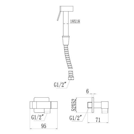 Гигиенический душ Savol S-FXQ009C-1 золото