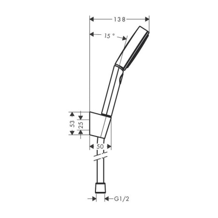 Душевой гарнитур Hansgrohe Pulsify 24302000 настенный хром