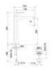 Смеситель Fiore 81BX8119 на раковину черный/хром
