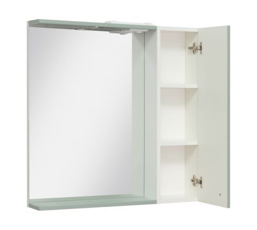 Зеркало-шкаф RUNO Римини 00-00001279 75х75 подвесной цвет зеленый - фото 2