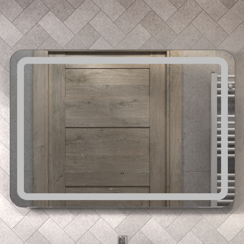 Зеркало с подсветкой VIGO Jess 242 100х70 цвет хром - фото 3