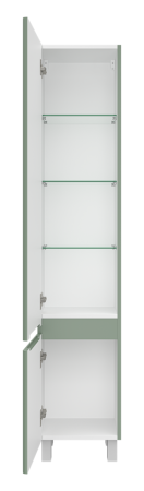 Шкаф-пенал Brevita Victory VIC-05035-080L 40х170 подвесной цвет зеленый