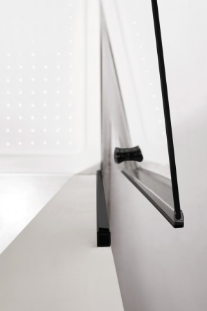 Душевая дверь Cezares ECO ECO-O-B-1-80-C-NERO 80х190 стекло прозрачное профиль черный