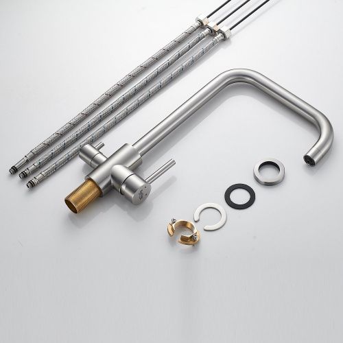 Смеситель для кухни Raffine F118L на мойку сатин - фото 4