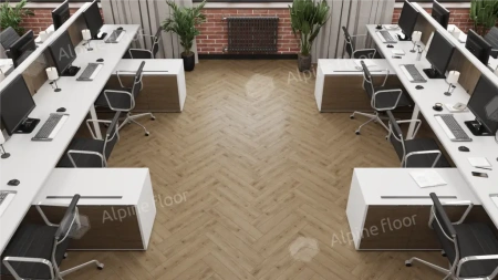 Ламинат Alpine Floor Herringbone 12 Pro New LF106-07 Дуб Прованс толщина 1.2 см 34 класс 606х101