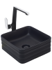 Раковина из санфаянса WeltWasser WW SK 10000005793 40х40 подвесная цвет черный матовый без отверстий под смеситель