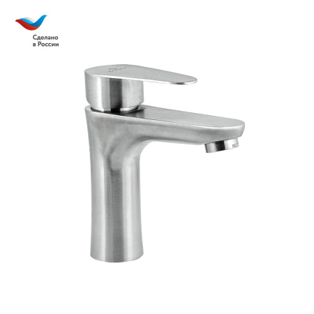 Смеситель Славен Сталь СЛ-ОД-Ж12 на раковину нержавеющая сталь