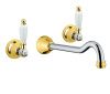 Смеситель для раковины Fiore 02CO0636 настенный хром/золото