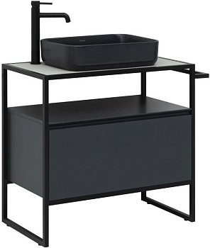 Тумба под раковину Allen Brau Priority 1.31002.AM 80х45х75 напольная цвет черный