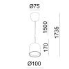 Светильник подвесной Italline DE-314 white