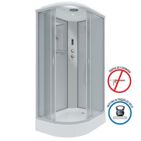 Душевая кабина Niagara Classic 33121423RP 120х80 асимметричная с крышей ориентация правая