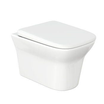 Унитаз подвесной Cerutti SPA CT8780 белый с сиденьем микролифт безободковый каскадный смыв