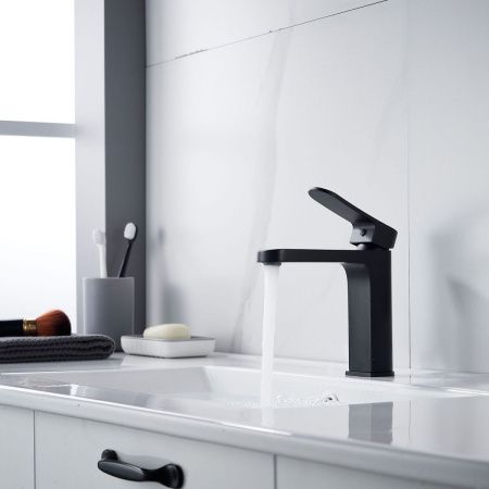 Смеситель Shevanik S4501H на раковину черный