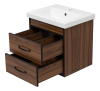 Тумба под раковину Misty Кедр П-Кед09050-011По 50х40 подвесная цвет коричневый