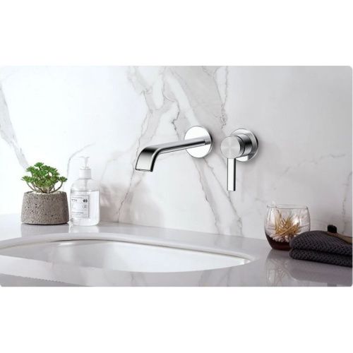 Смеситель для раковины Smartflow REBRICK SMF0102-R01CP настенный хром - фото 4