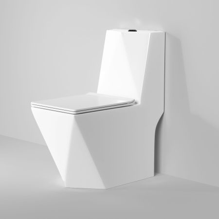 Унитаз напольный с бачком Grossman Cristal GR-4491 белый с сиденьем микролифт безободковый каскадный смыв