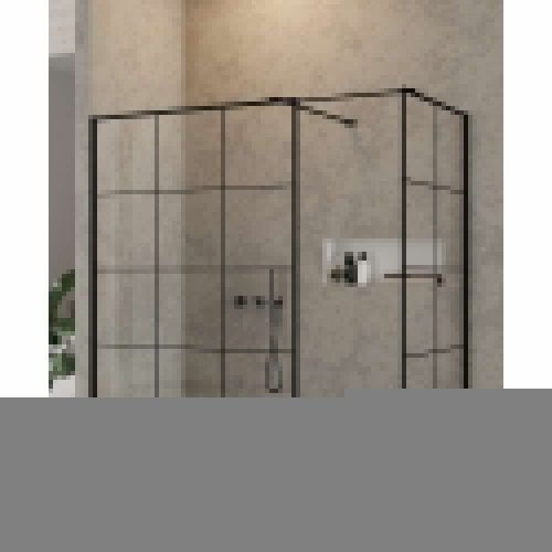 Душевой уголок New Trendy NEW MODUS Black EXK-5652 150х120 стекло прозрачное профиль черный без поддона - фото 2